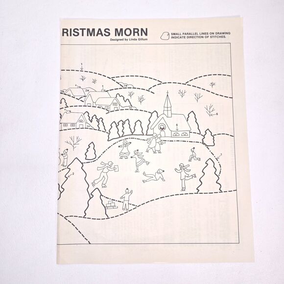 Vintage Sunset Stitchery “Quilted Christmas Morn” Kit 2101 Holiday‎ Scene 8×10 – - Picture 7 of 13